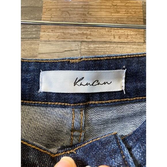 KanCan Women's Mid-Rise Distressed Cropped Denim Jeans Blue Size 13/30 Casual - Picture 8 of 16